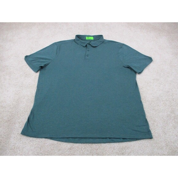 lululemon athletica Other - Lululemon Evolution Short Sleeve Polo Shirt Mens 2XL XXL Green Lightweight *